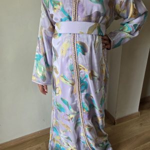 Caftan enfant parme