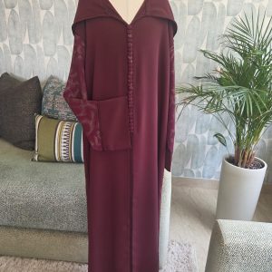 Jellaba enfant grenat